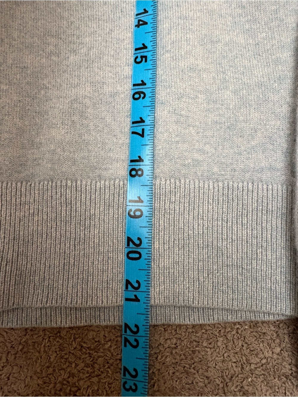 rag & bone Logan 100% Cashmere Ski Crew Sweater Seafoam Blue Small - Picture 11 of 11